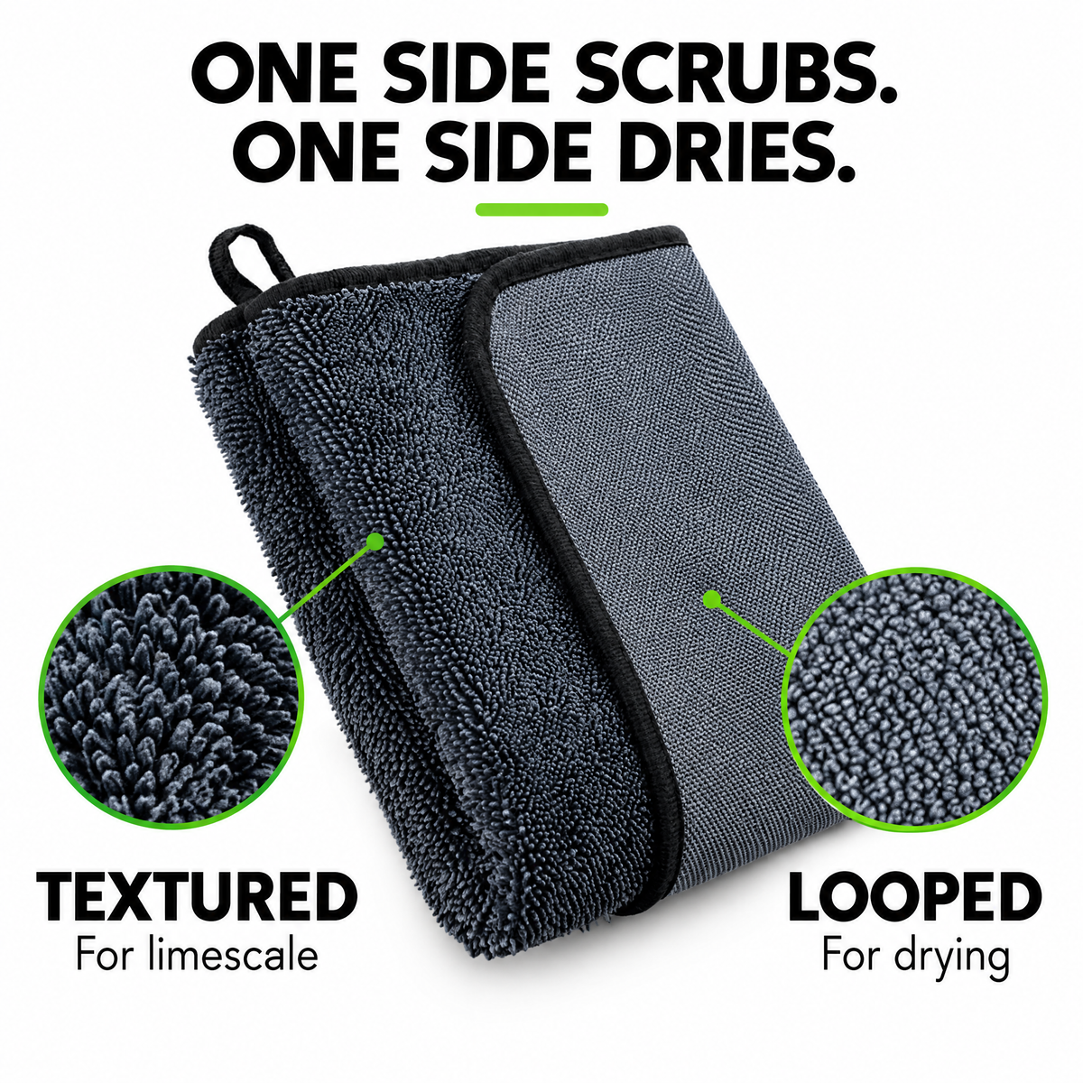 One side scrubs, one side dries