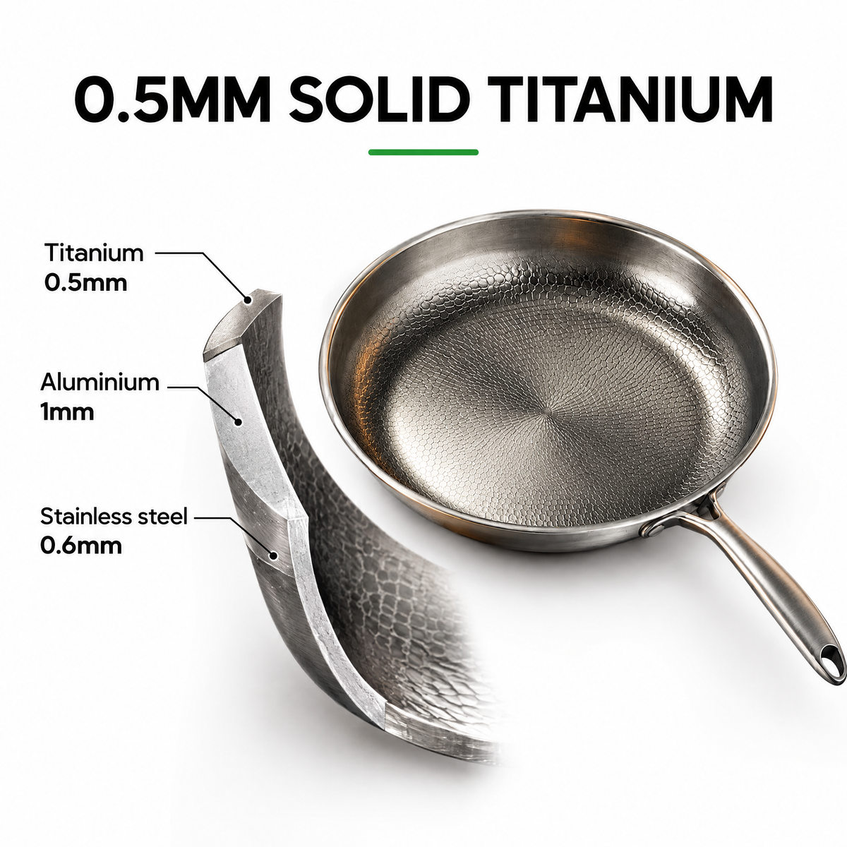 0.5mm solid titanium