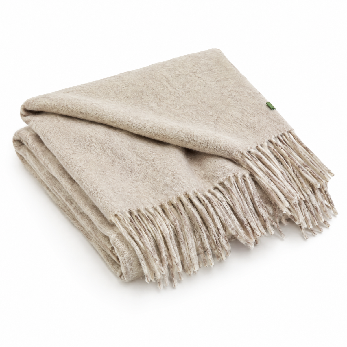 Folded fleece drape shawl
