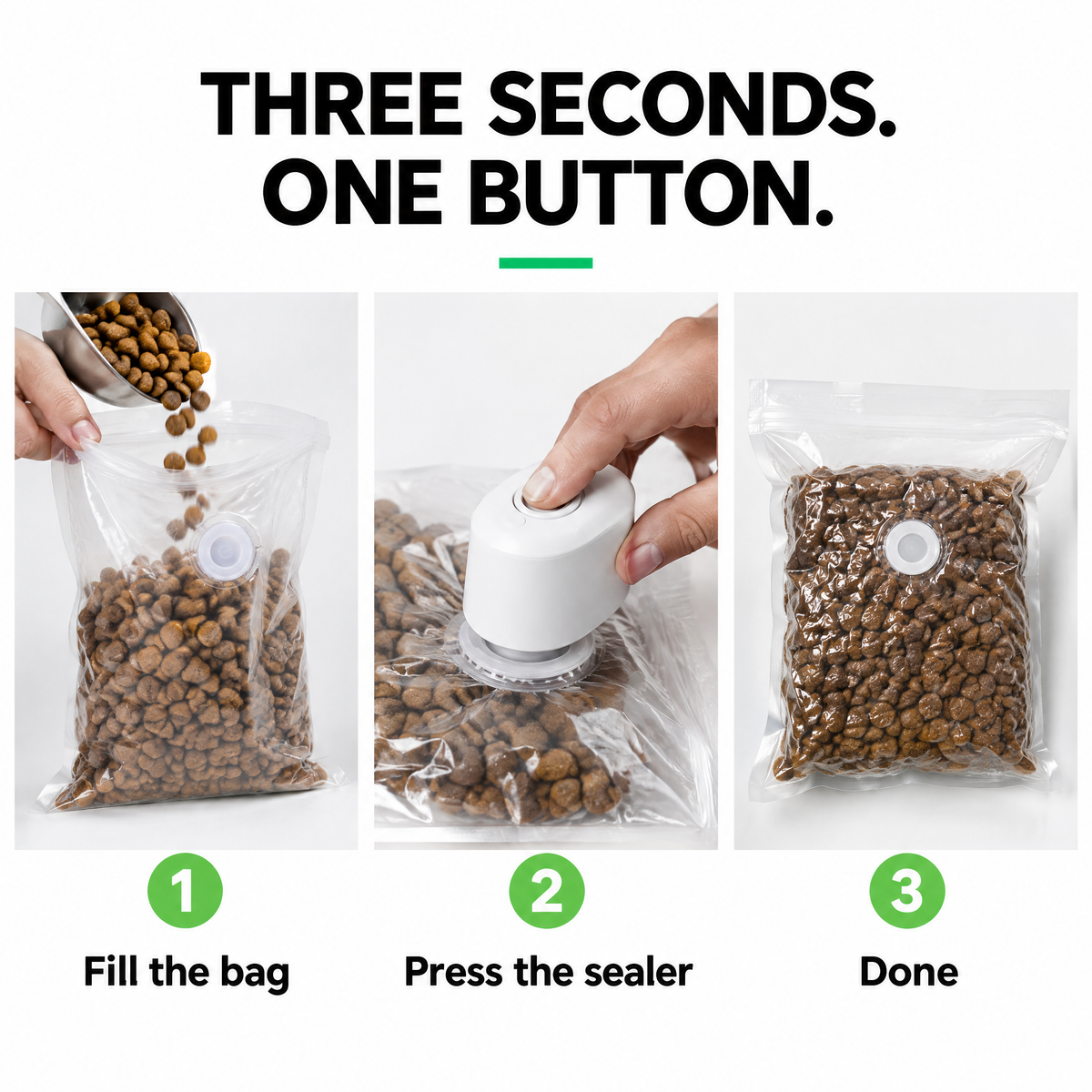 Three seconds, one button